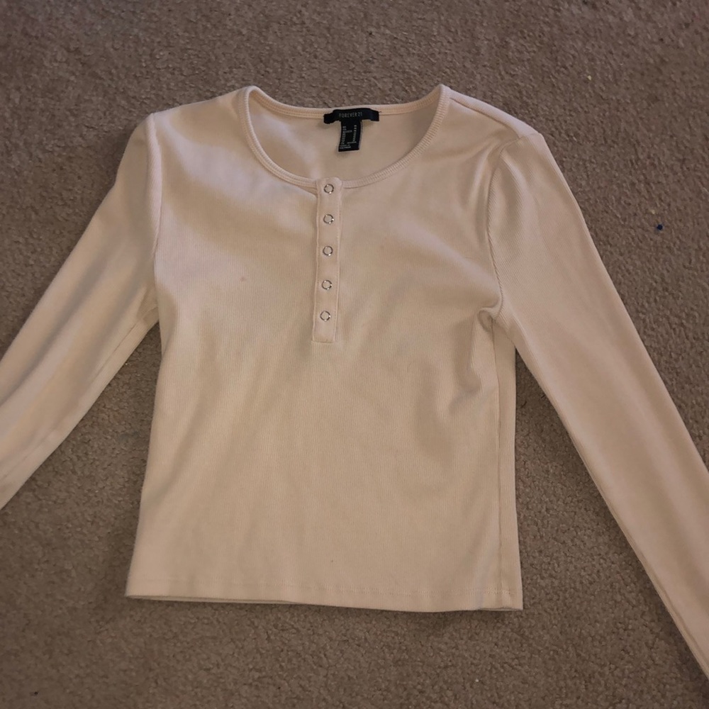 Beige formal button up